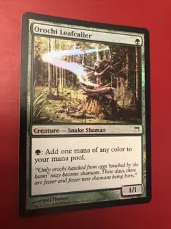 MTG - Orochi Leafcaller - FOIL - Champions of Kamigawa - NM/VLP (on backs) - Image 1