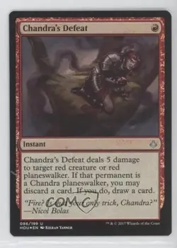 Chandra's Defeat English Foil Magic: Hour of Devastation Base Set #086 2k3 - Image 1