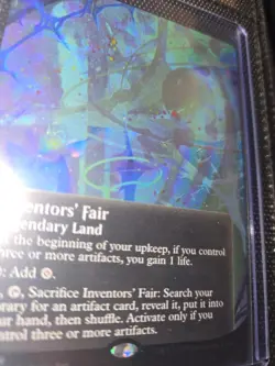 Inventors' Fair (0156) - Galaxy Foil - Borderless - NM  EOE - MTG - In hand!  - Image 3