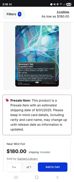 Inventors' Fair (0156) - Galaxy Foil - Borderless - NM  EOE - MTG - In hand!  - Image 4