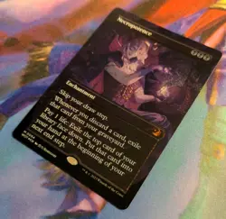 Necropotence Anime Borderless Confetti Foil Wilds of Eldraine NM MTG - Image 3