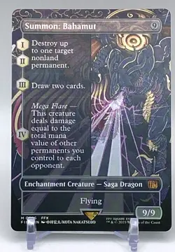 MTG: Final Fantasy (FIN) Summon: Bahamut (Borderless)(FOIL) Mythic 356 - Image 1