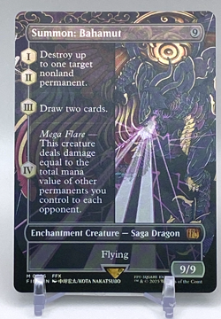 MTG: Final Fantasy (FIN) Summon: Bahamut (Borderless)(FOIL) Mythic 356 - Image 3