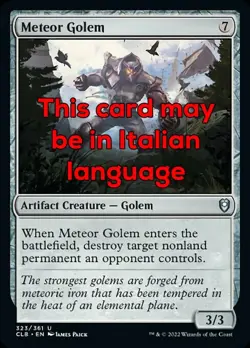 MTG 2x METEOR GOLEM EXC - GOLEM METEOR 323 - CLB - MAGIC - Image 1