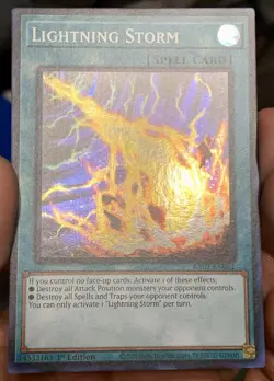 Yugioh 1xCopy Lightning Storm RA01-EN061 Super Rare 1st Ed NM w/Tracking - Image 4