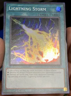 Yugioh 1xCopy Lightning Storm RA01-EN061 Super Rare 1st Ed NM w/Tracking - Image 5