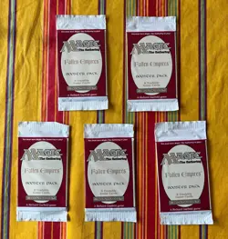 Magic the Gathering ~ 5X Fallen Empires Boosters ~ Sealed 1994 MTG ~ Free shipg - Image 1