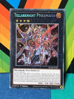Yugioh Tellarknight Ptolemaeus Secret Rare BLMR-EN083 1st Near Mint NM - Image 1
