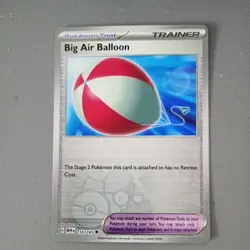 Pokemon Card Big Air Balloon 155/165 Reverse Holo Scarlet - Image 3