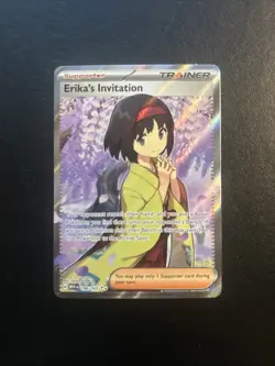 Erika's Invitation 196/165 Scarlet Violet 151 Pokemon Card Ultra Rare Near Mint - Image 1