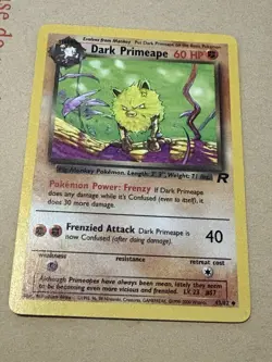 TEAM ROCKET DARK PRIMEAPE 43/82 NM WOTC 2000. Vintage Collection Card - Image 3