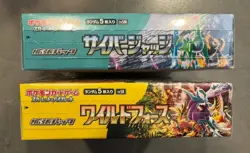 Pokemon Card Japanese Booster Box Wild Force Cyber Judge Set sv5K sv5M w/shrink - Image 2