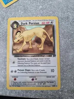Dark Persian Team Rocket 42/82 Pokemon Card WOTC - Image 1