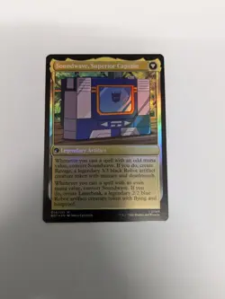 Magic The Gathering Mtg Foil Soundwave, Sonic Spy Superior Captain Transformers - Image 2