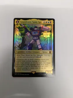 Magic The Gathering Mtg Foil Soundwave, Sonic Spy Superior Captain Transformers - Image 3