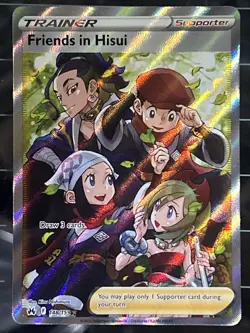 Pokémon TCG Crown Zenith Friends in Hisui Full Art Holo Ultra Rare Card 148/159 - Image 3