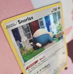 Snorlax 055/078 Pokemon Go Cosmos Holo Rare with Swirl Near Mint Pokemon Card - Image 3