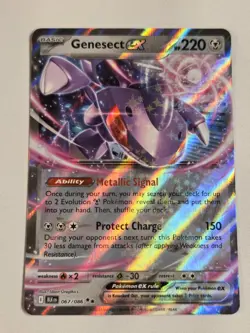 Genesect EX 067/086 Black Bolt Double Rare Holo Pokémon Card English Mint - Image 4