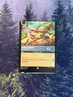 🎉Miscut - Robin Hood Beloved Outlaw -  Disney Lorcana Trading Card Game TCG - Image 3