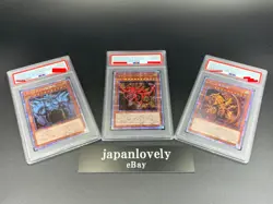 Yugioh Card - PSA10 OBELISK SLIFER RA Prismatic God Box PGB1-JPS01-03 Japanese - Image 12
