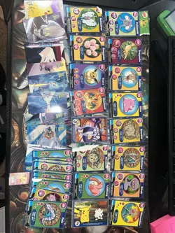 1999 Pokemon Poke Trivia Burger King Cards With Topps Movie Cards 2000 Holk Pika - Image 3