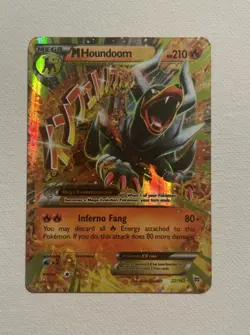 Pokémon TCG Mega Houndoom EX Ultra Rare Card Breakthrough 154/162 2015 - Image 1