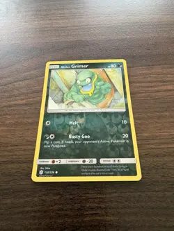 Pokemon Card - Alolan Grimer Cosmic Eclipse 130/236 Reverse Holo Common NM - Image 2