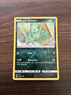 Pokemon Card - Alolan Grimer Cosmic Eclipse 130/236 Reverse Holo Common NM - Image 6