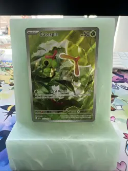 Caterpie 172/165 Scarlet & Violet 151 (MEW) NM Illustration Rare Pokemon Card - Image 1