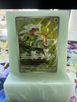 Caterpie 172/165 Scarlet & Violet 151 (MEW) NM Illustration Rare Pokemon Card - Image 3