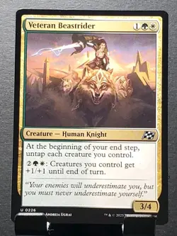 MTG #0226 VETERAN BEASTRIDER Creature Uncommon Aetherdrift card⚔️NM/MT - Image 3