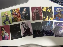 magic the gathering final fantasy Art Series Cards 12 cards 1 stamped - Image 2