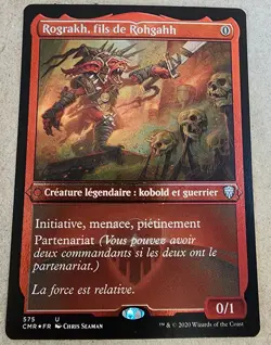 Rograkh, Son of Rohgahh - #575 *FRENCH* (Foil Etched) Commander Legends - Mtg - Image 2