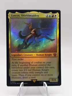 Eowyn, Shieldmaiden 0001 Foil Lord of the Rings Commander LTC MTG NM - Image 1