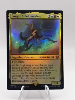 Eowyn, Shieldmaiden 0001 Foil Lord of the Rings Commander LTC MTG NM - Image 3