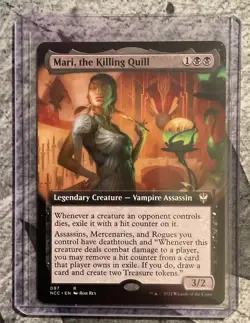 MTG Mari, the Killing Quill, Extended Art, Streets NCC Commander Magic NM - Image 2