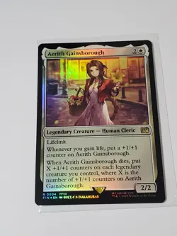 MTG - Aerith Gainsborough - Universes Beyond: Final Fantasy Foil Rare Life Gain - Image 3
