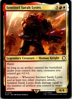 Magic the Gathering Sentinel Sarah Lyons Fallout Commander MTG Free Shipping! - Image 2
