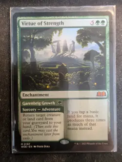 Virtue of Strength / Garenbrig Growth - Wilds of Eldraine (MTG) - Image 1