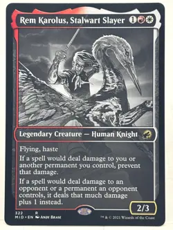 Rem Karolus, Stalwart Slayer NM/M* SHOWCASE Innistrad Midnight 322 -UnltdCards - Image 3