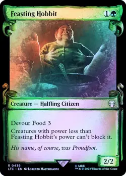 MTG FEASTING HOBBIT FOIL SHOWCASE SCROLL The Lord of the Rings NM - Image 2