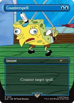 Counterspell SpongeBob Secret Lair NM MTG - Image 2