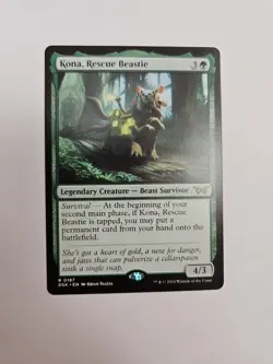 Kona, Rescue Beastie #0187 Duskmourn House of Horror Reg Magic The Gathering MTG - Image 1