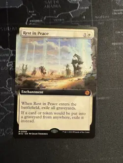 1x - Rest in Peace - (extended art) - OTJ: The Big Score - NM MTG - Image 1