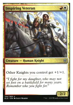 Inspiring Veteran Throne of Eldraine MTG - NM+ - Image 2