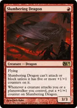 Slumbering Dragon - Magic 2013 (M13) #148/249 MTG Magic The Gathering - Image 2