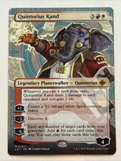 MTG The Lost Caverns of Ixalan Quintorius Kand Borderless 0307 NM Mythic - Image 3