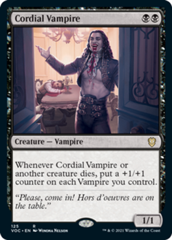 Cordial Vampire - Commander: Innistrad: Crimson Vow #125 MTG Magic The Gathering - Image 2