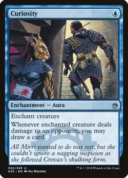 1x Curiosity NM Eng MTG - Masters 25 - Image 2
