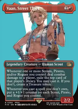 x1 Vaan, Street Thief - Borderless R MTG Final Fantasy M/NM, English - Image 2